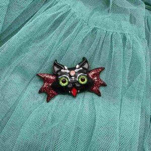 Broche para Ropa Gato Vampiro