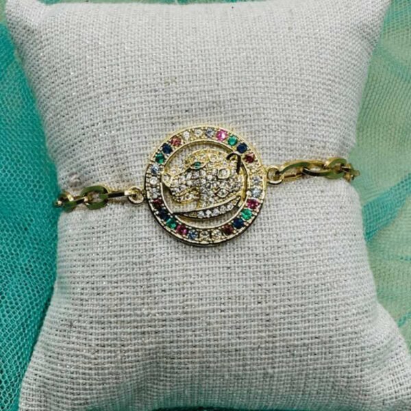 Pulsera Acero Leopardo Multicolor - Imagen 2