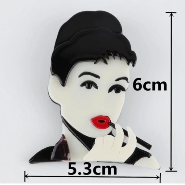 Broche para Ropa Audrey Hepburn - Imagen 2