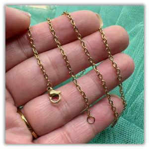 Cadena Acero Inoxidable Oro Clásica