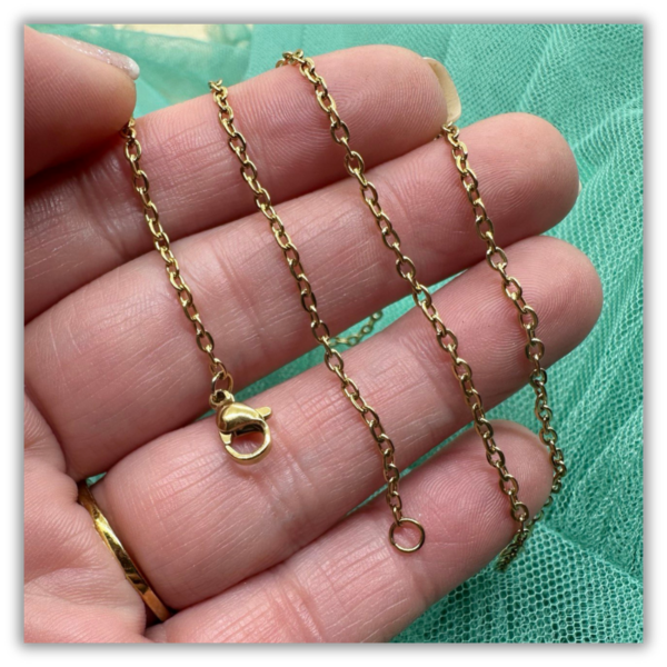 Cadena Acero Inoxidable Oro Clásica