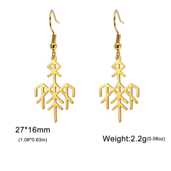 Pendientes Acero Runa Wardruna - Imagen 4