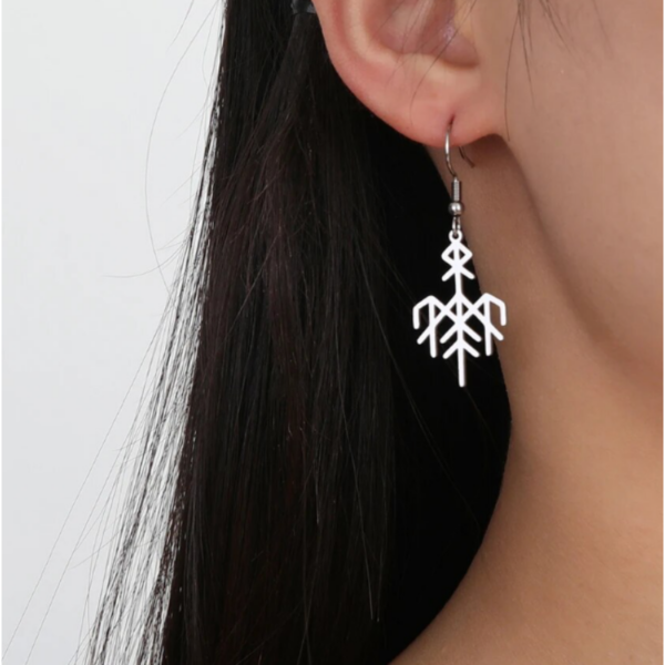 Pendientes Acero Runa Wardruna - Imagen 2