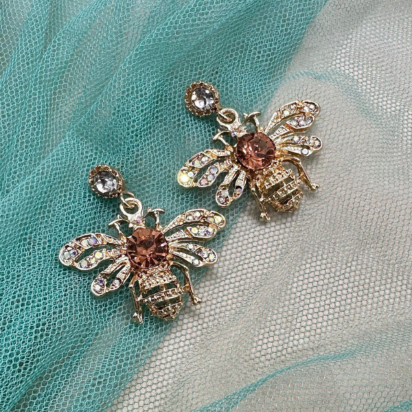 Pendientes Abeja dulce Caramelo