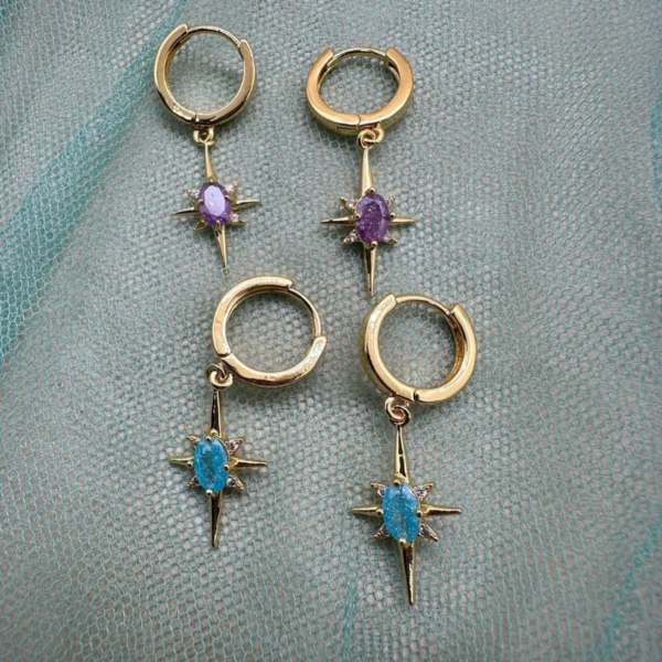 Pendientes Aro Estrella Polar