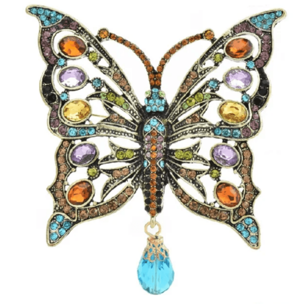 Broche Mariposa Multicolor