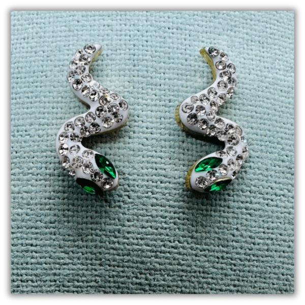 Pendientes Serpiente Mini Verde