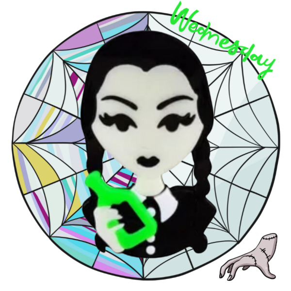 Broche para Ropa Miércoles Addams