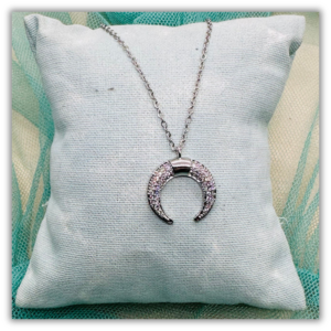 Collar Media Luna Plata