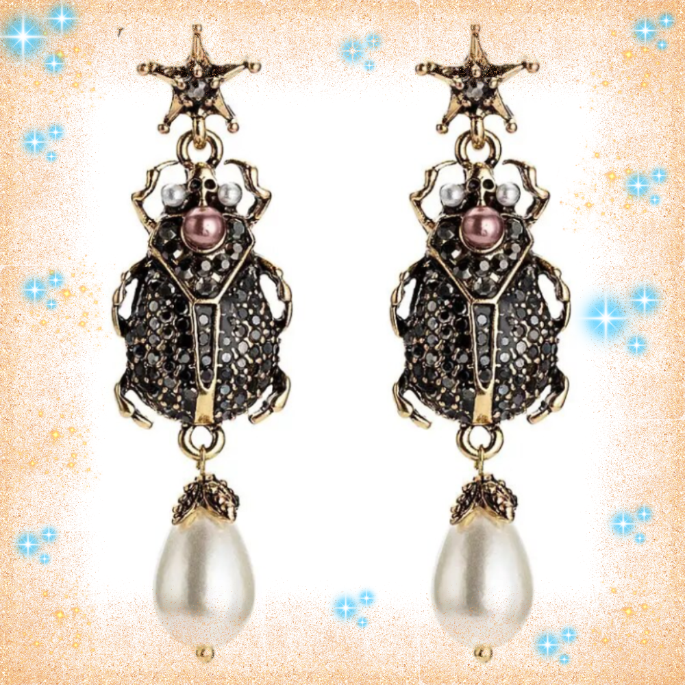 pendientes escarabajo egipcio