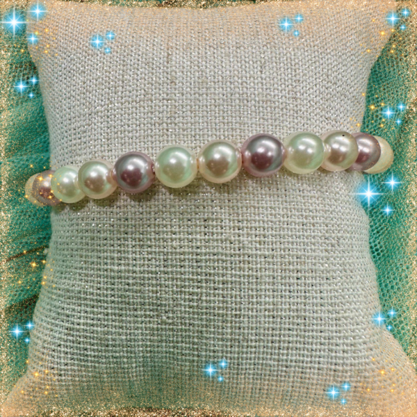 Pulseras de Perlas de Colores - Imagen 3
