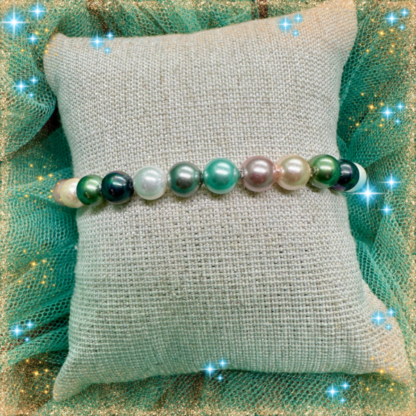 Pulseras de Perlas de Colores - Imagen 4