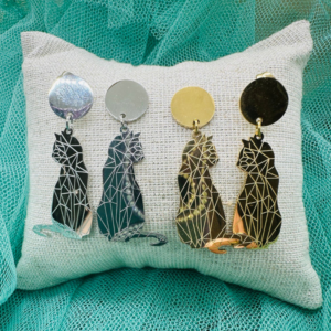Pendientes gato Acero Inoxidable