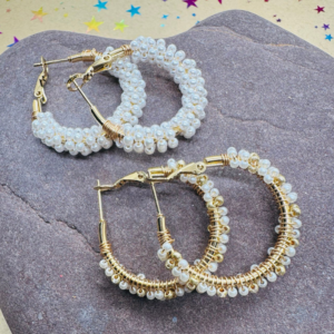 Pendientes de Aro Perlitas