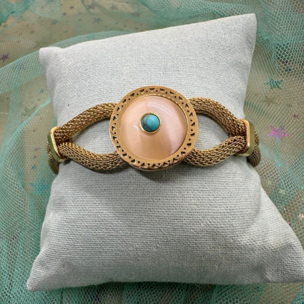 Pulsera Acero Dorado Princesa Maya - Imagen 2