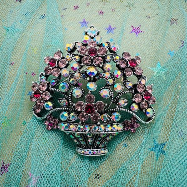 Broche para Ropa Flores Rosas