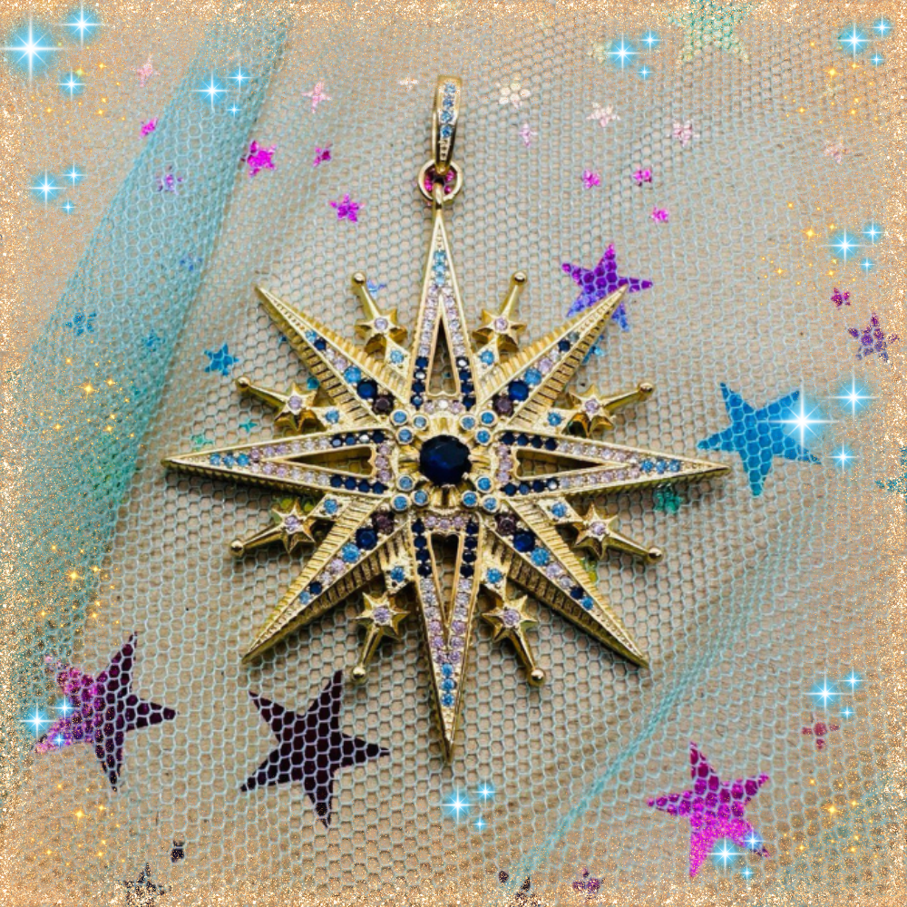 Colgante estrella de 8 puntas